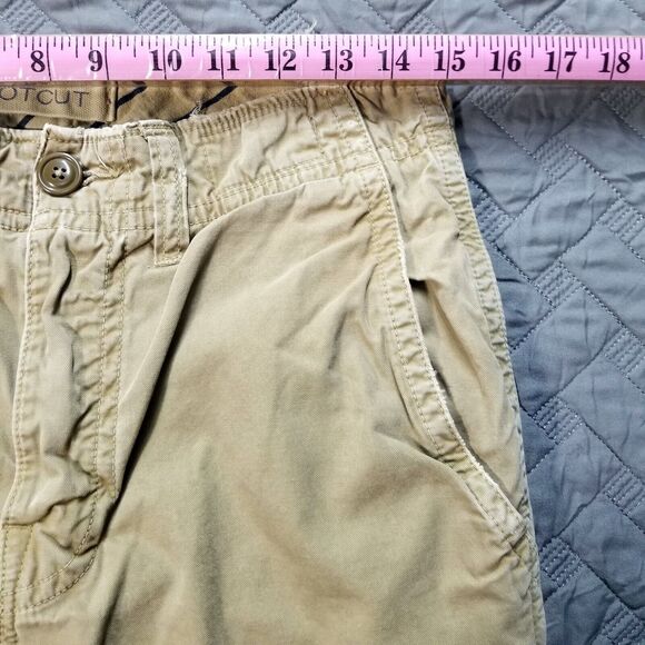 American Eagle Pants Mens 30x30 Brown Bootcut Khakis Straight Dark Wash Canvas - Picture 7 of 11